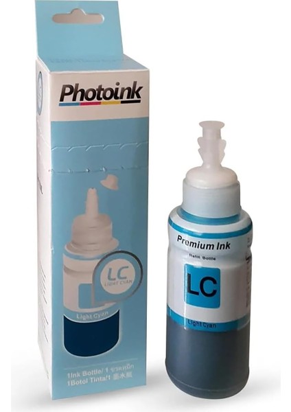 Plus L Serisi Mürekkepleri, Epson T6735 Uyumlu 70 ml Light Mavi Photoink Plus Mürekkep (6 Renkli Yazıcılar Için) - L800/L805/L810/L850/L1300/L1800/ L382/L386/L455/1455