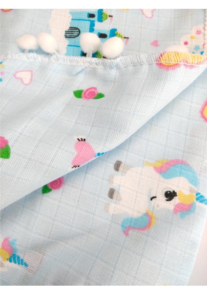 Erkek Bebek Çift Katlı Müslin Battaniye STL4951 fiyatları