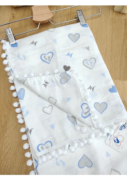 Erkek Bebek Çift Katlı Müslin Battaniye STL4951 modelleri