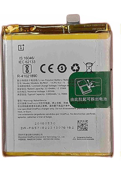 One Plus 6 Batarya Pil