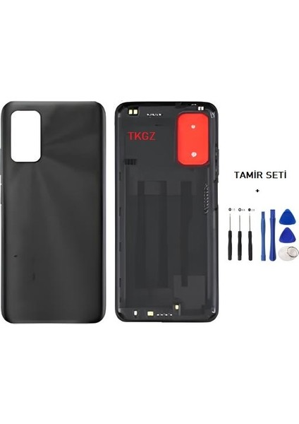 Xiaomi Redmi 9t Full Kasa Arka Kapak Yan Tuş Takımı Siyah - Tamir Seti