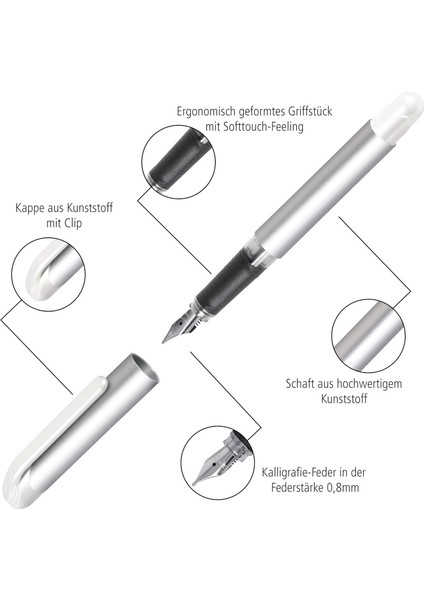 College Iı Green Brush Dolma Kalem0.8 mm