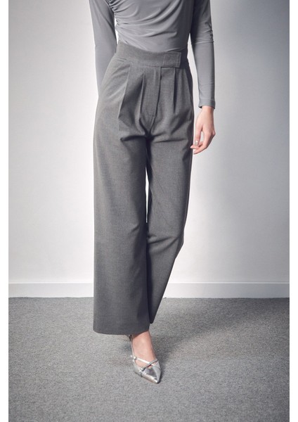 Cırt Cırtlı Fermuarlı Palazzo Kumaş Pantolon fiyatları