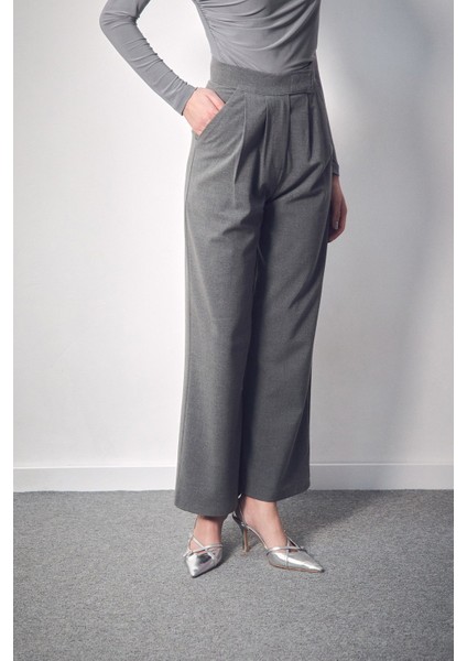 Cırt Cırtlı Fermuarlı Palazzo Kumaş Pantolon fırsatları