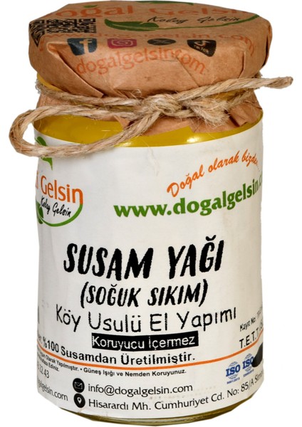 Susam Yağı (Soğuk Sıkım) - 100 ml