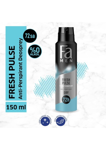 Men Fresh Pulse Bergamot Canlılığı Deosprey 150 ml modelleri
