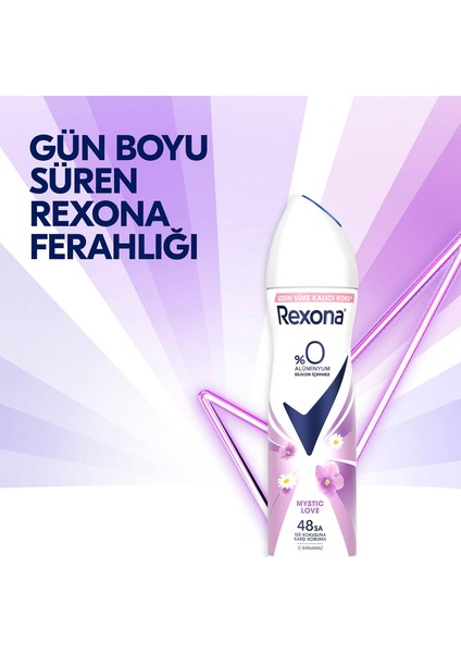 Kadın Sprey Deodorant Mystic Love%0 Alüminyum 48 Saat Koruma 150 ml fırsatları