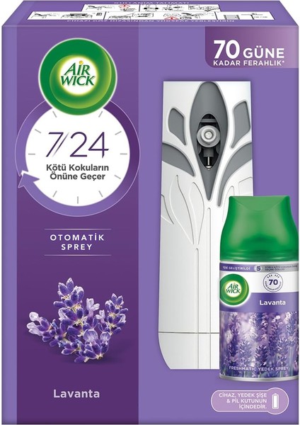 Air Wick Freshmatic Otomatik Sprey & Lavanta Yedek Sprey Oda Kokusu Kiti