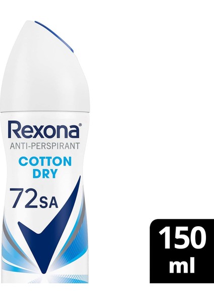 Kadın Sprey Deodorant Cotton Dry 72 Saat Kesintisiz Üstün Koruma 150 ml fiyatları