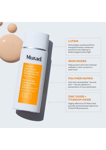 City Skin Age Defense Spf 50 - Anti-Aging Etkili Mineralli Gündüz Bakımı Kremi (50 Ml) fırsatları
