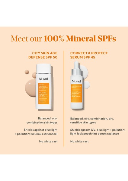 City Skin Age Defense Spf 50 - Anti-Aging Etkili Mineralli Gündüz Bakımı Kremi (50 Ml) indirimleri