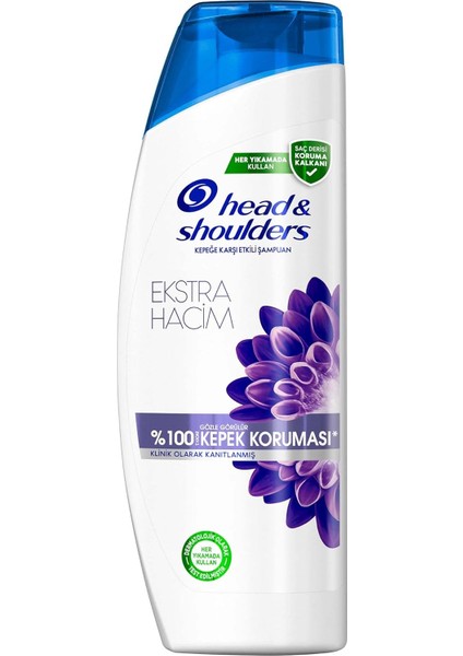 Head & Shoulders Şampuan Ekstra Hacim Kepeğe Karşı Etkili, 330 ml