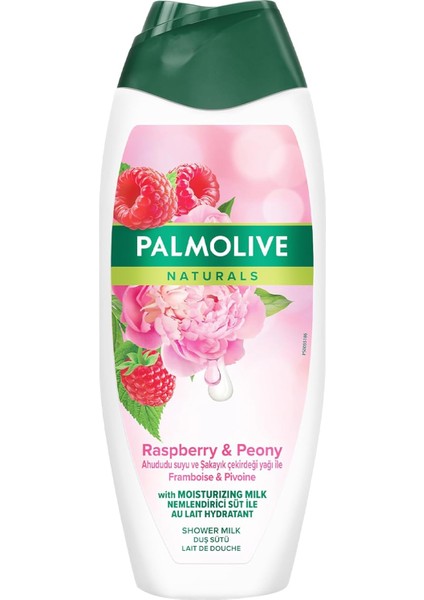 Naturals Ahududu Suyu ve Şakayık Çekirdeği Yağı ile Nemlendirici Duş Jeli 500 ml 2Li