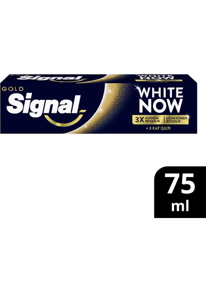 White Now Diş Macunu Gold 3 Kat Işıltı 75 ml