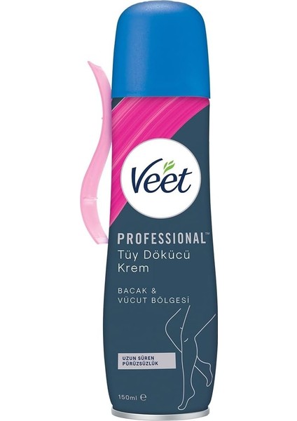 Professional Tüy Dökücü Sprey Krem Hassas Ciltler Için 150 ml