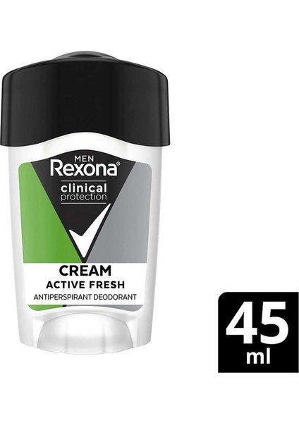 Clinical Protection Erkek Stick Deodorant Active Fresh Ter Kokusuna Karşı Koruma 45 ml