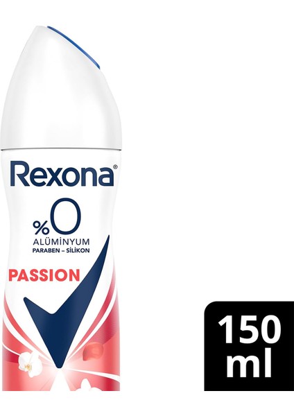 Kadın Sprey Deodorant Passion%0 Alüminyum 48 Saat Ter Kokusuna Karşı Koruma 150 ml fiyatları