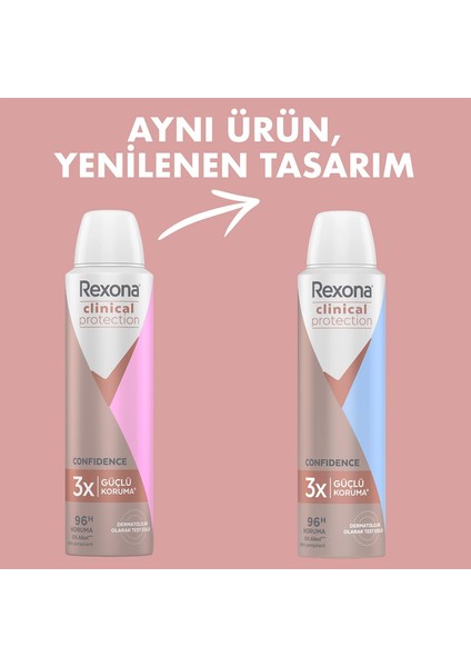 Clinical Protection Kadın Sprey Deodorant Confidence 150 ml indirimleri