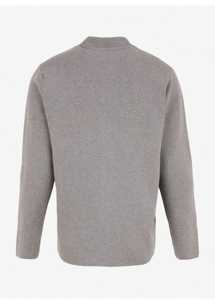 Kolej Yaka Standart Gri Melanj Erkek Kazak ACE492510055_TRIKO Hırka fiyatları