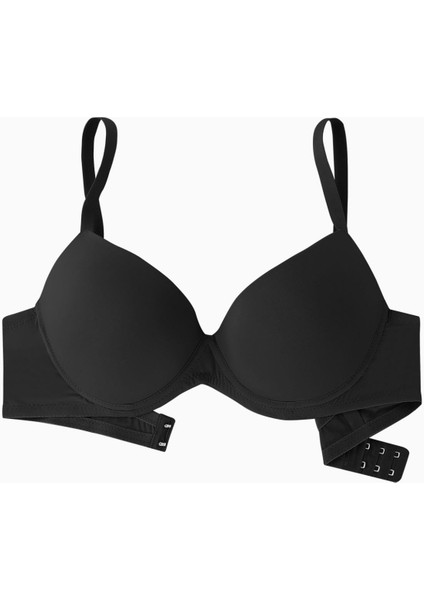 Luna Premium Basic 2222 Siyah Soft Push Up/yarı Dolgulu Mikro Sütyen