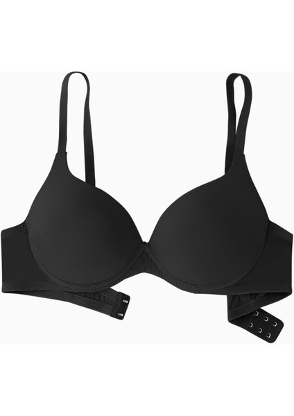 Nora Mikro Sütyen - Soft Push Up, Yarı Dolgulu - Premium Basic - 2224 - Siyah