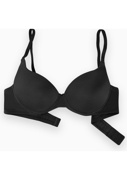 Mia 2529 Siyah Push Up / Dolgulu Mikro Basic Sütyen