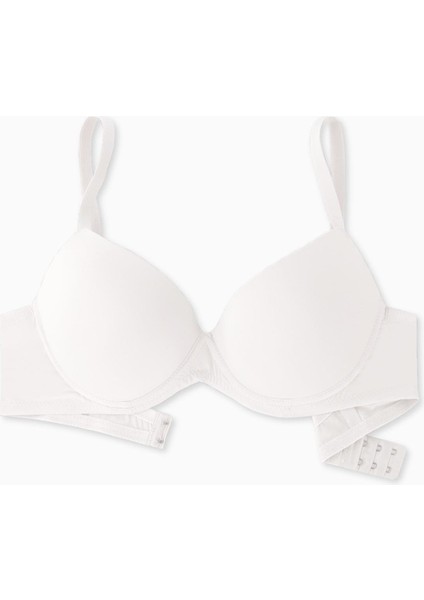 Luna Premium Basic 2222 Ekru Soft Push Up/yarı Dolgulu Mikro Sütyen