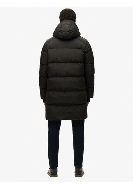 Siyah Erkek Mont M5011917A02A_HOODED Sports Puffer M indirimleri