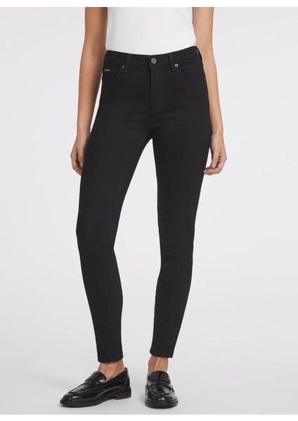 Normal Bel Normal Paça Normal Siyah Kadın Denim Pantolon Gj G05 Hıgh Rıse Skı - Eco Recy Co