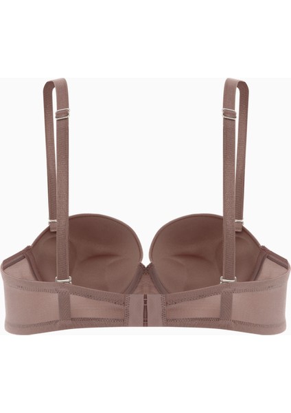 Olympos 2536 Bronz Kahve Double Push Up / Ekstra Dolgulu Straplez Mikro Basic Sütyen fiyatları