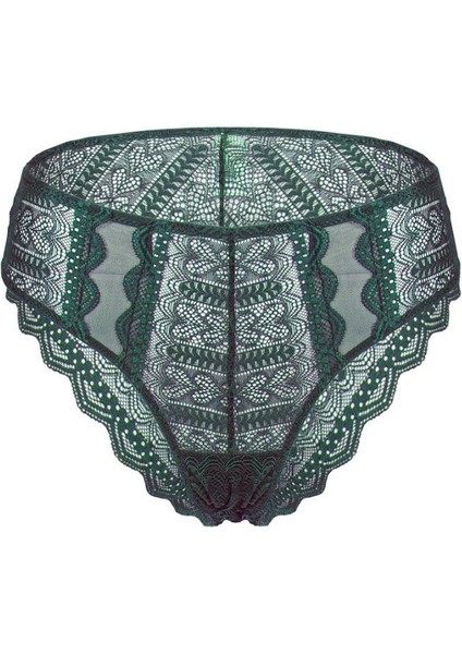 Dantelli Slip Yüksek Bel Toparlayıcı - Fashion - 2483 - Yeşil