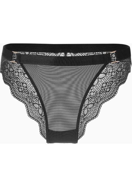 Dantelli Slip - 2576 - Siyah
