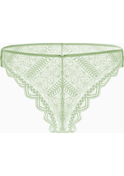 Dantelli Brazilian Külot - 2501 - Yeşil fiyatları