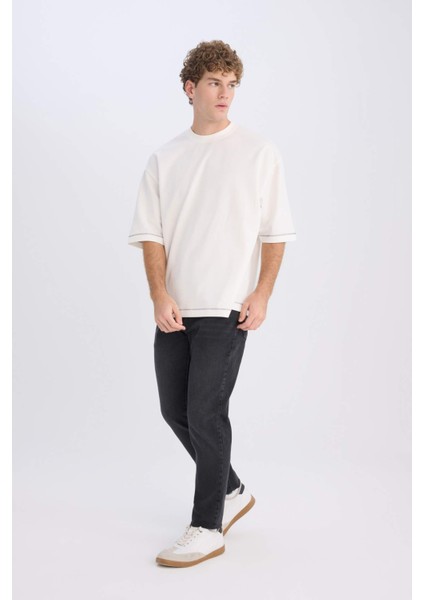 Slim Tapered Fit Dar Kalıp Normal Bel Daralan Paça Jean Pantolon D8748AX25SP modelleri