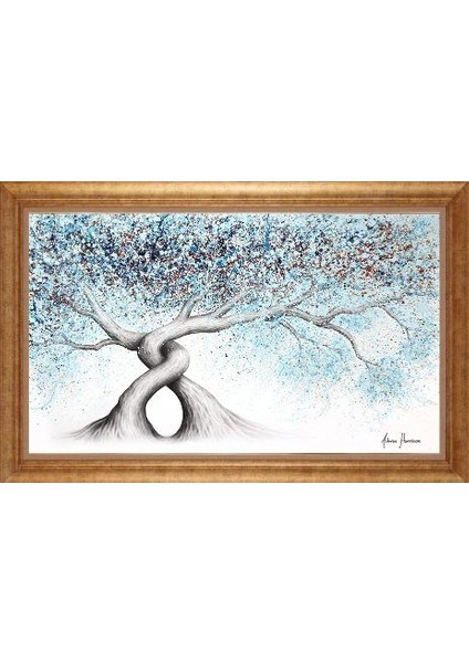 Altın Çerçeveli Paspartulu Tablo GR3457