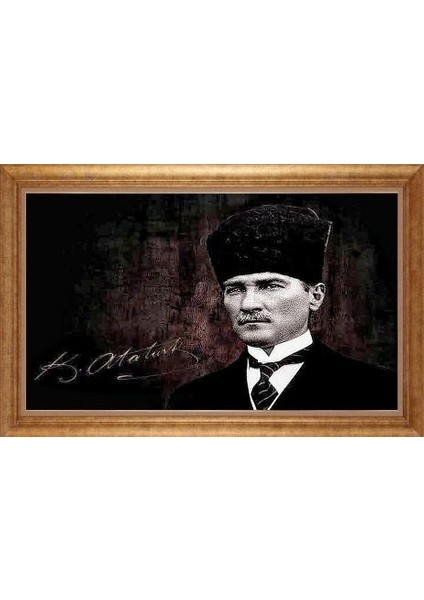 Altın Çerçeveli Paspartulu Tablo GR3642