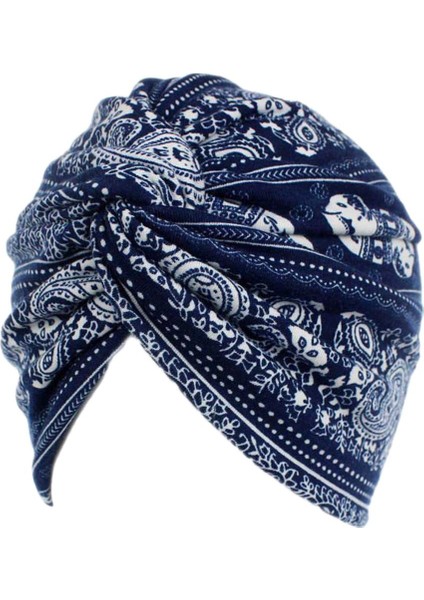 Moda Şak Ş Türban Saç Kapakları Headwrap Hijib Bonnet Donanma (Yurt Dışından)