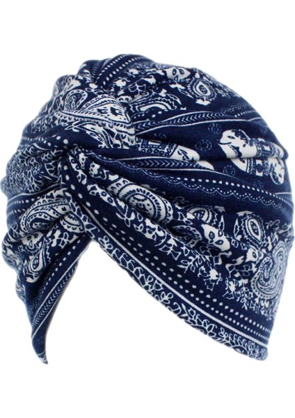 Moda Şak Ş Türban Saç Kapakları Headwrap Hijib Bonnet Donanma (Yurt Dışından)