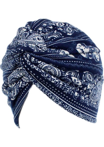 Moda Şak Ş Türban Saç Kapakları Headwrap Hijib Bonnet Donanma (Yurt Dışından)