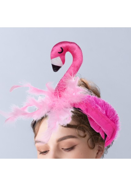 Karnaval Festivali Cosplay Için Flamingo Kafa Bandı Şapkalar Saç Aksesuarları (Yurt Dışından) fiyatları