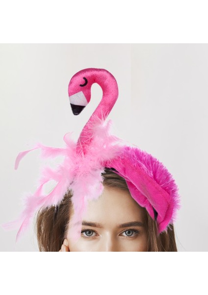 Karnaval Festivali Cosplay Için Flamingo Kafa Bandı Şapkalar Saç Aksesuarları (Yurt Dışından) modelleri
