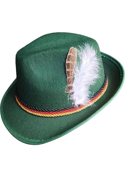 Erkekler Için Fötr Şapkalar, Kısa Kenarlı Panama Şapkası, Günlük Caz Şapkası, Fötr Şapka Yeşili (Yurt Dışından) modelleri