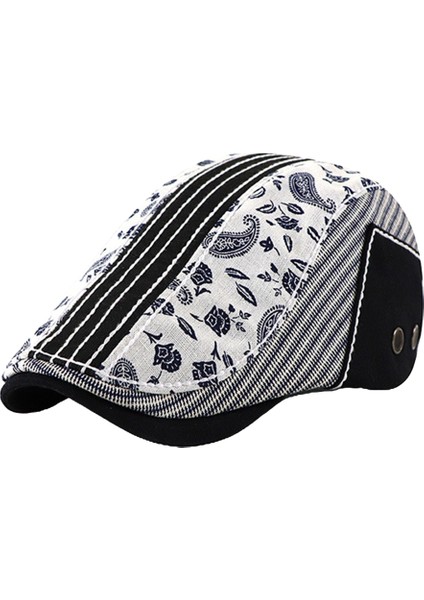 Moda Patchwork Düz Baker Gazeteci Şı Sürüş Ş (Yurt Dışından)