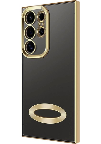 Galaxy S24 Ultra Kılıf Kamera Korumalı Logo Gösteren Redclick Omega Kapak