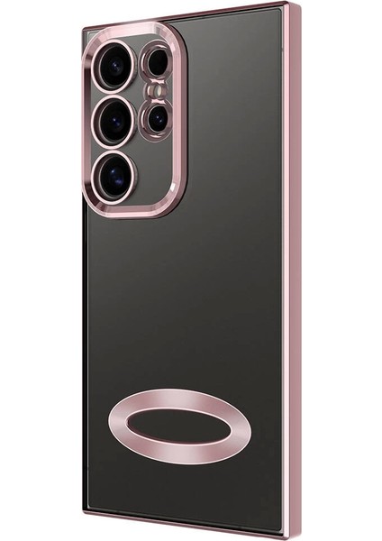 Galaxy S24 Ultra Kılıf Kamera Korumalı Logo Gösteren Redclick Omega Kapak