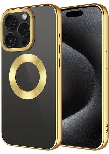 iPhone 15 Pro Kılıf Tek Kamera Çerçeveli Logo Gösteren Redclick Omega Kapak