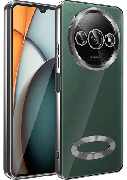 Xiaomi Redmi A3 4g 2024 Kılıf Kamera Korumalı Logo Gösteren Redclick Omega Kapak