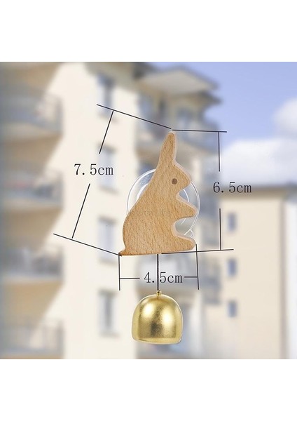Yaratıcı Sevimli Küçük Hayvan Ahşap Çan Dekorasyon Hediye Seti (Yurt Dışından)