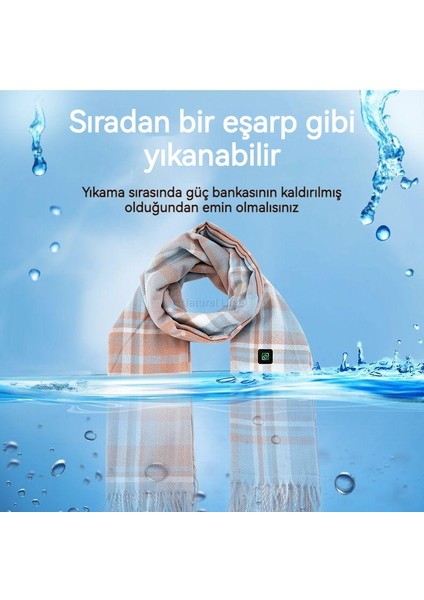 Moda Ekose USB Isıtmalı Yıkanabilir Eşarp/şal (Yurt Dışından)