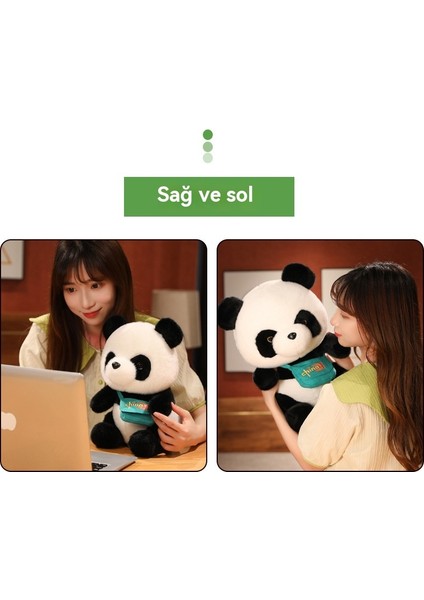 12 cm Yeni Sevimli Omuz Çantası Panda Bebek Oyuncak (Yurt Dışından)